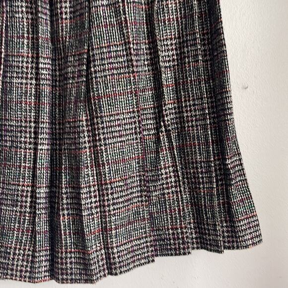 Vintage Christian Dior wool plaid pleated skirt double breasted blazer suit sz 6 - Picture 11 of 13